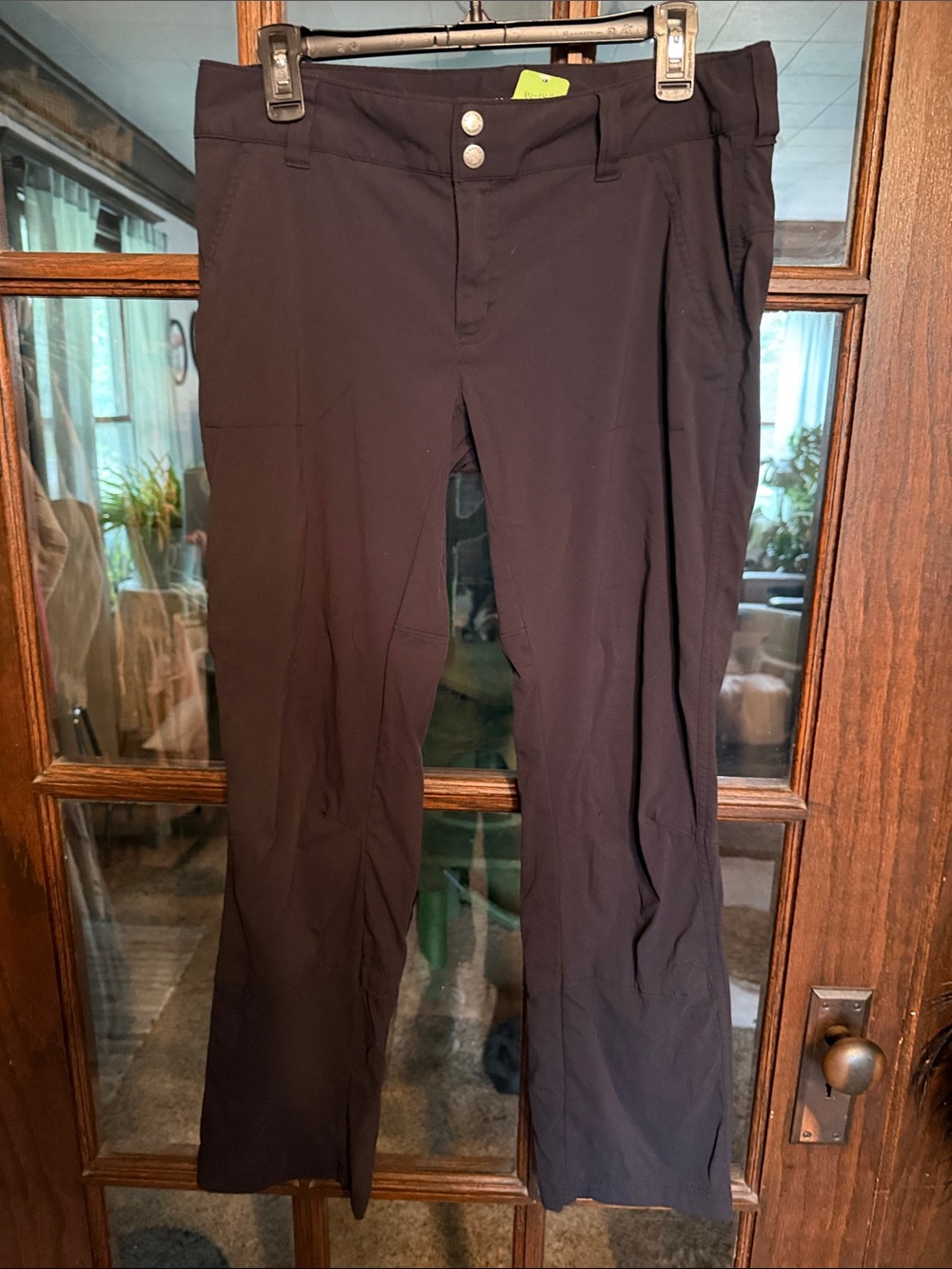 Columbia Omni-Shield Women Black Hiking Pants Size 10 Short Water Repellent